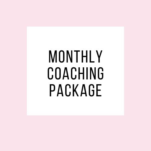 Monthy Coaching Package